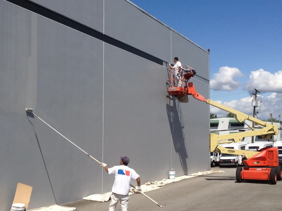 Commercial exterior painting services